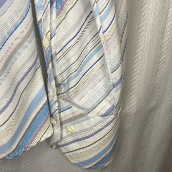 Men’s Ben Sherman Horizontal Striped Button Down Size Large - Picture 7 of 10